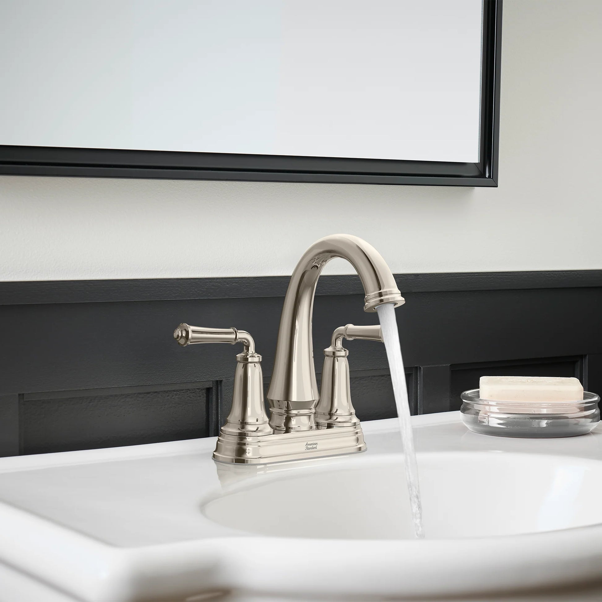 American Standard Delancey 4-Inch Centerset 2-Handle Bathroom Faucet with Lever Handles, 1.2 GPM