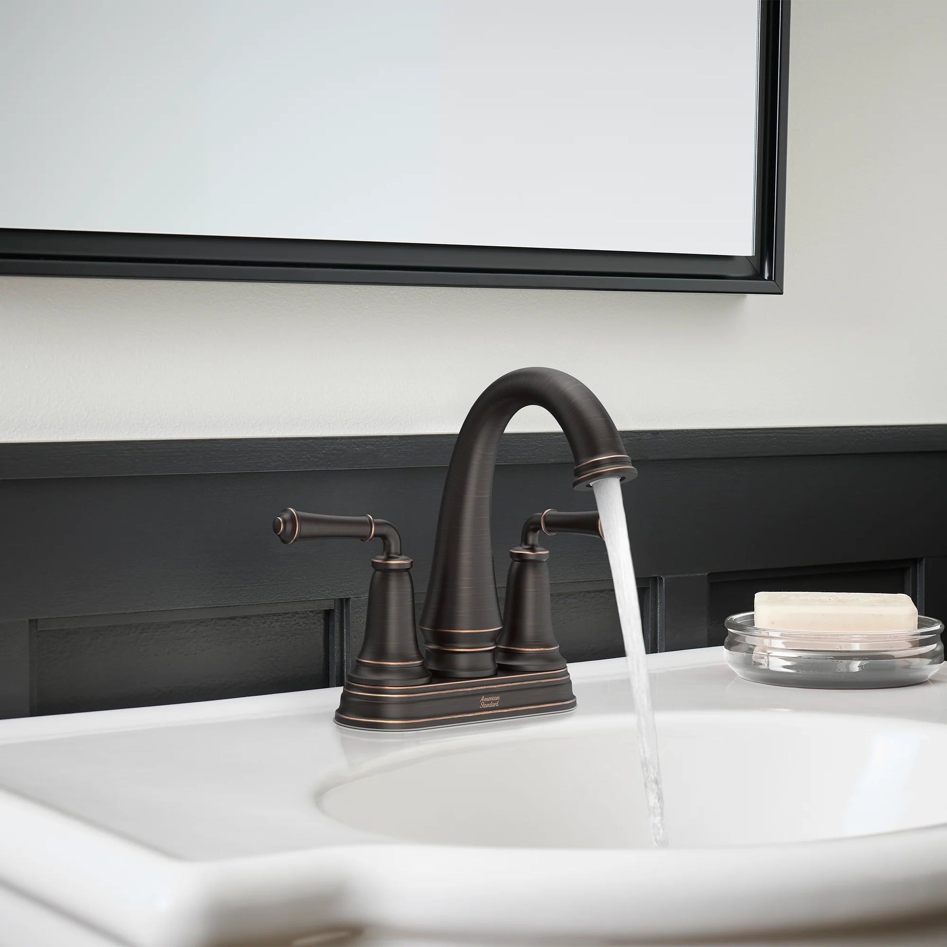 American Standard Delancey 4-Inch Centerset 2-Handle Bathroom Faucet with Lever Handles, 1.2 GPM