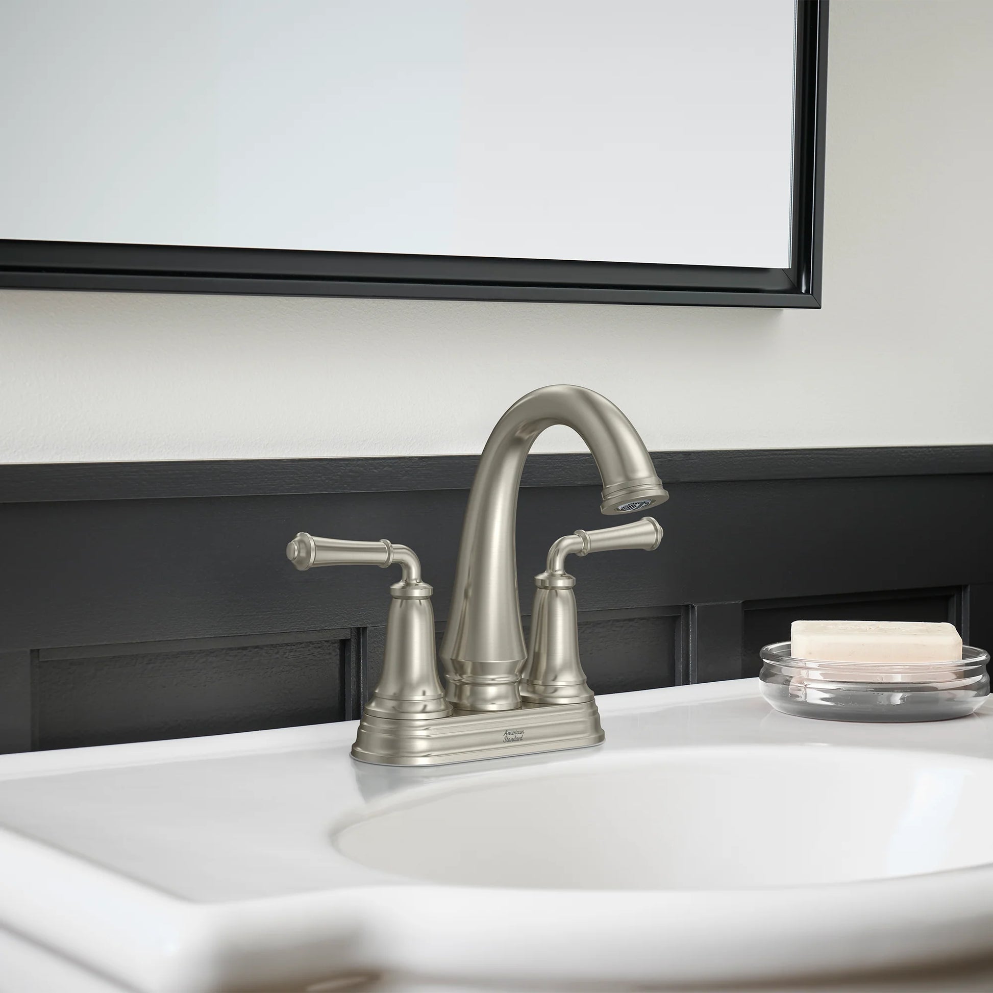 American Standard Delancey 4-Inch Centerset 2-Handle Bathroom Faucet with Lever Handles, 1.2 GPM