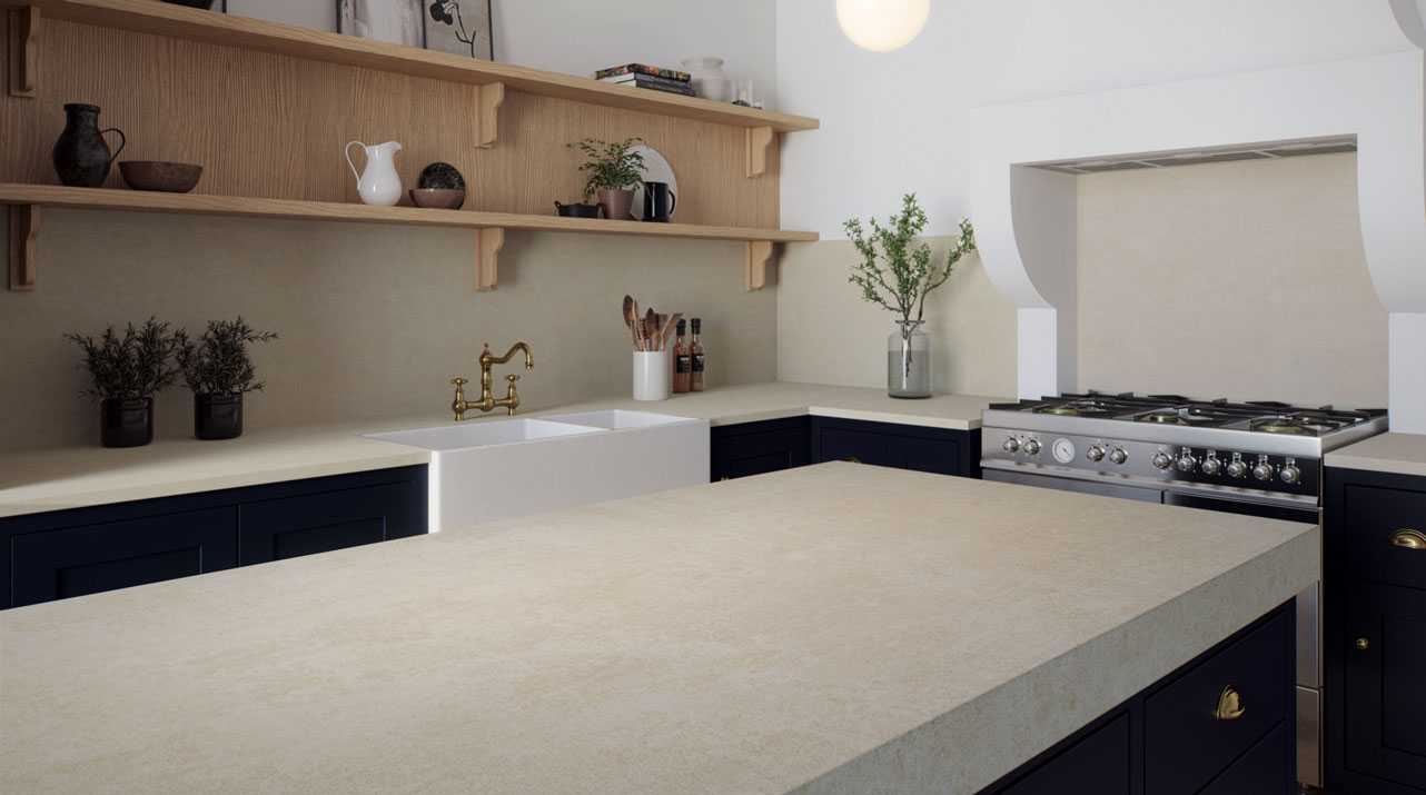 412 Beige Ciment Porcelain Countertop