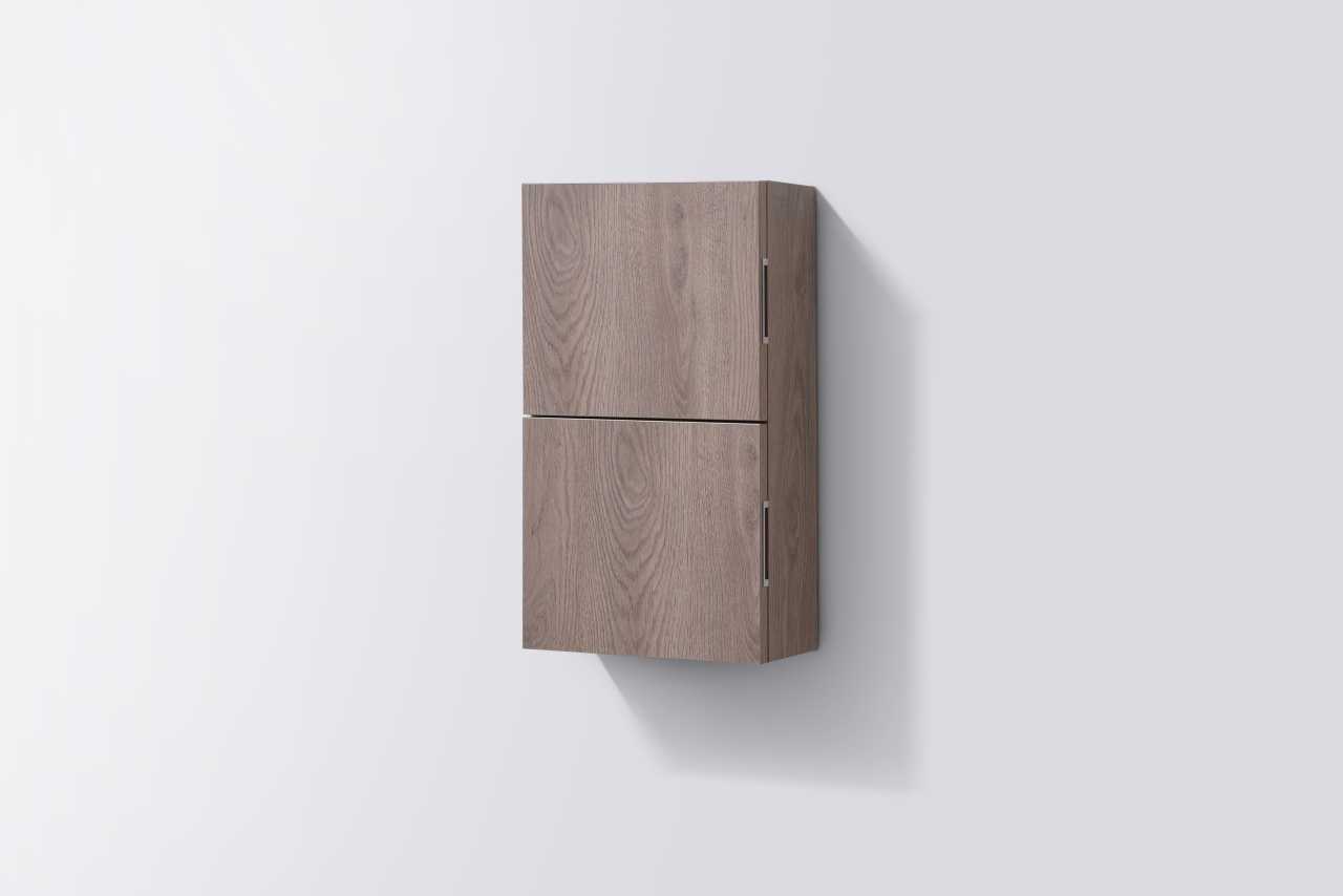 Bliss 14ā³ Wide by 24ā³ High Linen Side Cabinet With One Door in Butternut Finish