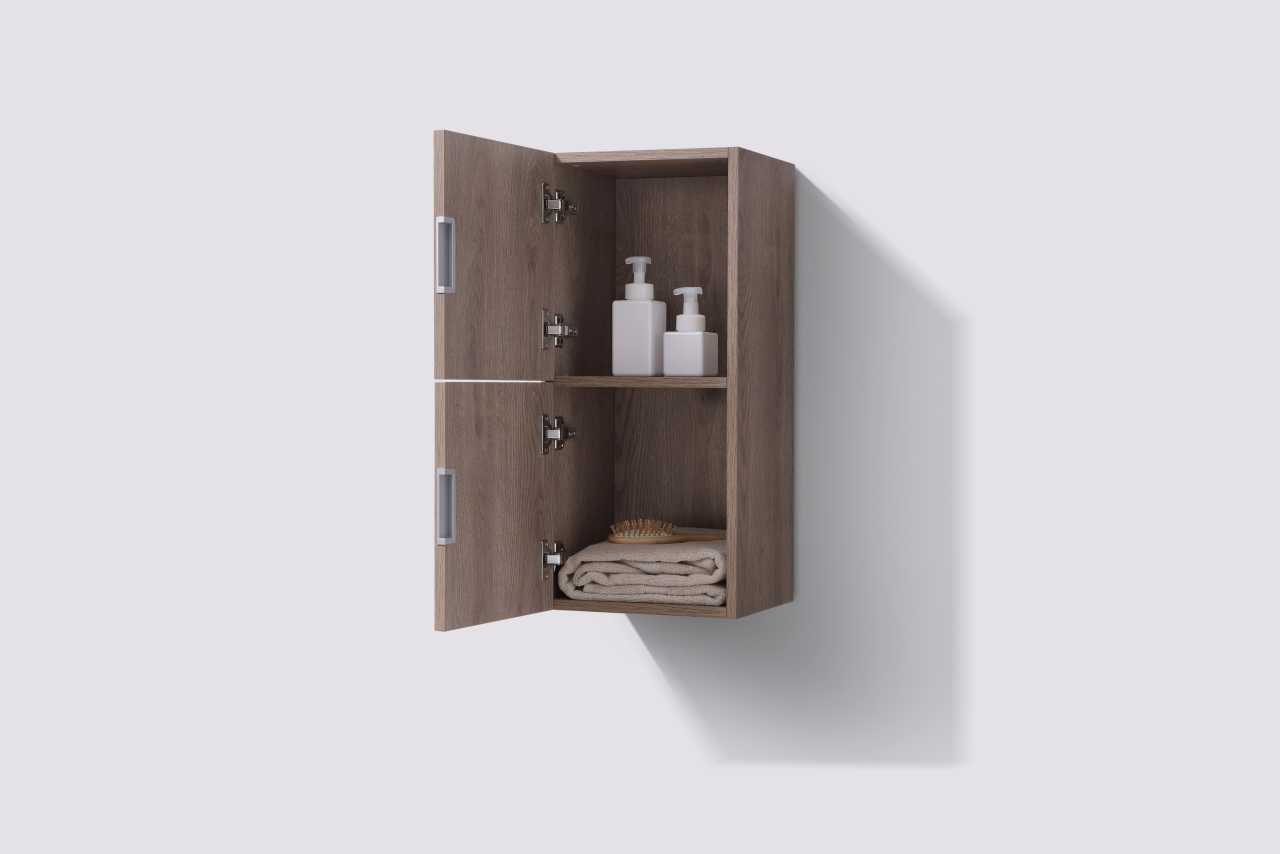 Bliss 14ā³ Wide by 24ā³ High Linen Side Cabinet With One Door in Butternut Finish