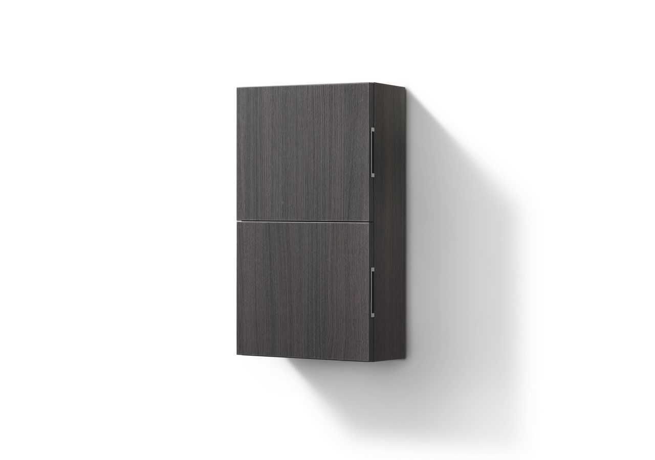 Bliss 14ā³ Wide by 24ā³ High Linen Side Cabinet With One Door in Gray Oak Finish