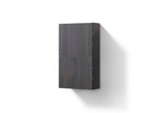 Bliss 14″ Wide by 24″ High Linen Side Cabinet With One Door in High Gloss Gray Oak Finish