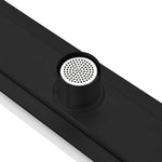 Kube 28″ Linear Drain with Pixel Grate – Matte Black