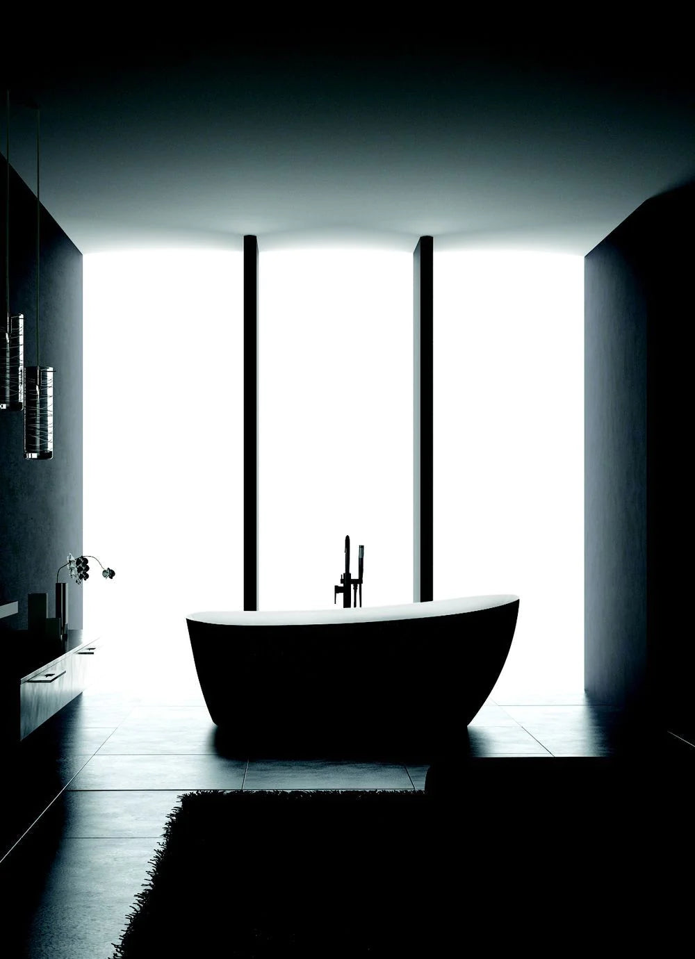 Bosco 69" Crocrodile Texture Freestanding Bathtub