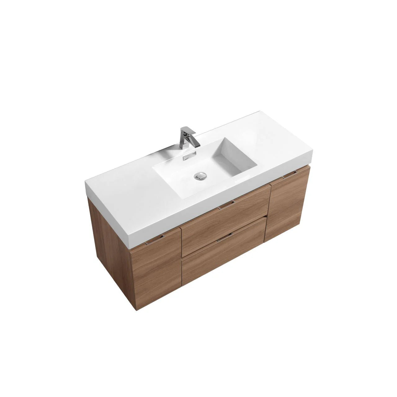 Bliss 48" Wall Mount Modern Bathroom Vanity