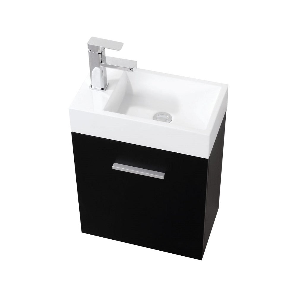Bliss 18" Wall Mount Modern Bathroom Vanity