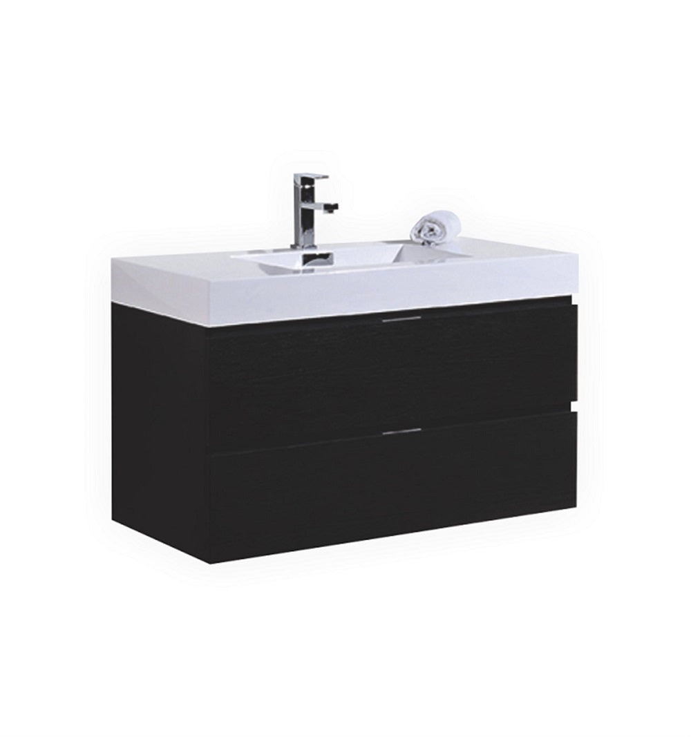 Bliss 40" Wall Mount Modern Bathroom Vanity