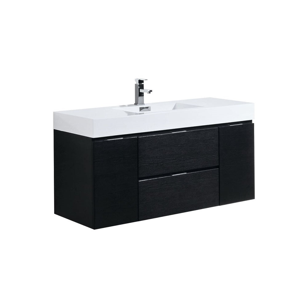 Bliss 48" Wall Mount Modern Bathroom Vanity