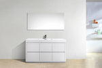 Bliss 60" Single Sink Freestanding Modern Bathroom Vanity