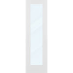 Clear Glass 24-inch x 80-inch x 1-3/8-inch 1-Panel Interior Door Primed White With Tempered Glass
