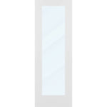 Clear Glass 26-inch x 80-inch x 1-3/8-inch 1-Panel Interior Door Primed White With Tempered Glass