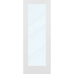 Clear Glass 30-inch x 80-inch x 1-3/8-inch 1-Panel Interior Door Primed White With Tempered Glass