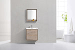 DeLusso 24" Wall Mount Modern Bathroom Vanity