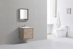DeLusso 24" Wall Mount Modern Bathroom Vanity