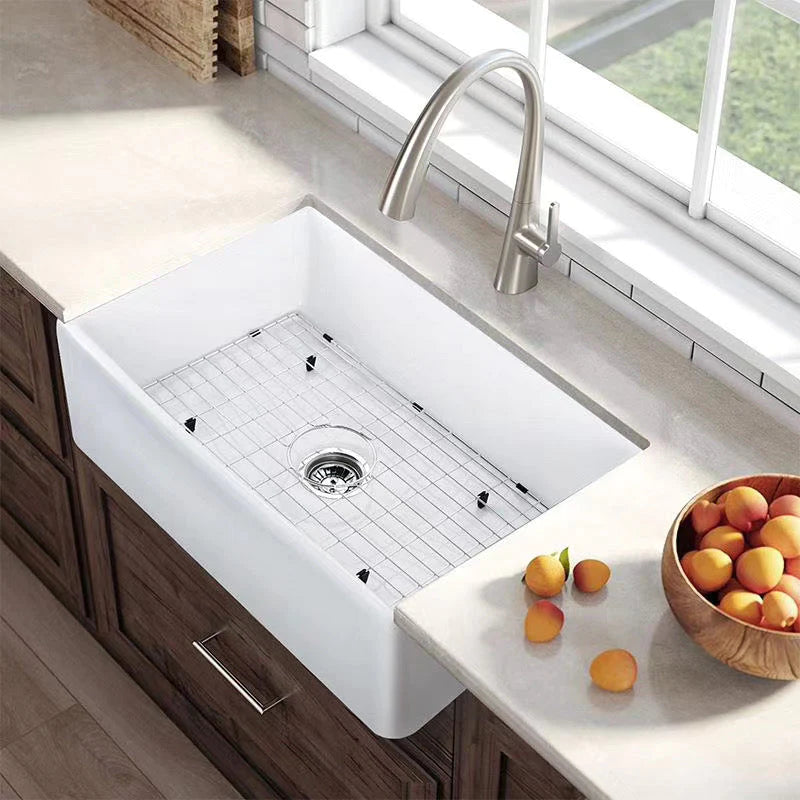 Envie 30" x 19" Fireclay Farmhouse Kitchen Sink