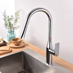 Kodaen Polished Chrome Pull Down Kitchen Faucet