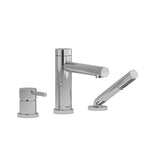 Riobel Fresk 3-Piece Deck-Mount Tub Filler with Hand Shower