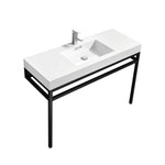 Haus 40" Stainless Steel Console With White Acrylic Sink