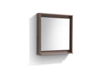 Bosco 30″ Framed Mirror With Shelve – Butternut Finish