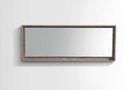 Bliss 70″ Framed Mirror With Shelve – Nature Wood Finish