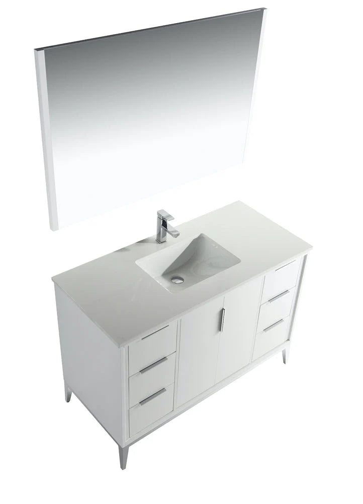 Divani 48" Gloss Vanity with Quartz Countertop