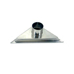 Kube 6.5″ Triangle Stainless Steel Pixel Grate – Chrome