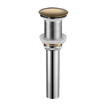 KubeBath Solid Brass Pop-Up Drain NO Overflow – Bronze