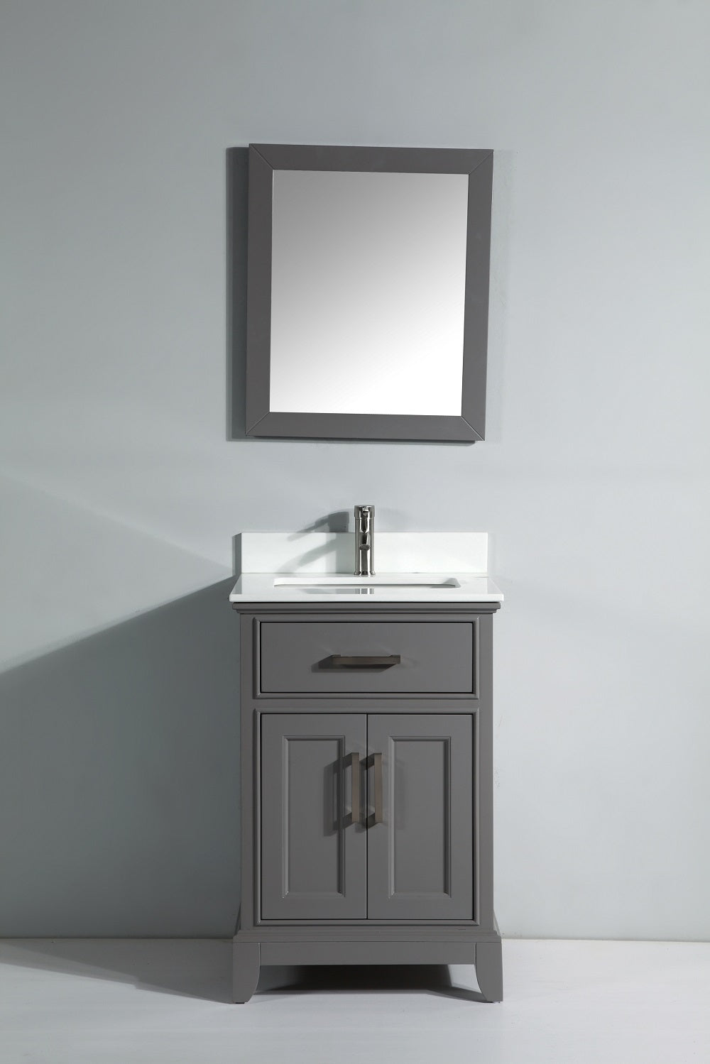 Vanity Art - Noble 24" Single Sink Bathroom Vanity Set with Sink and Mirror