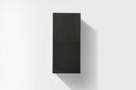 Bliss 12″ Wide by 28″ High Linen Side Cabinet With Two Doors in Black Wood Finish