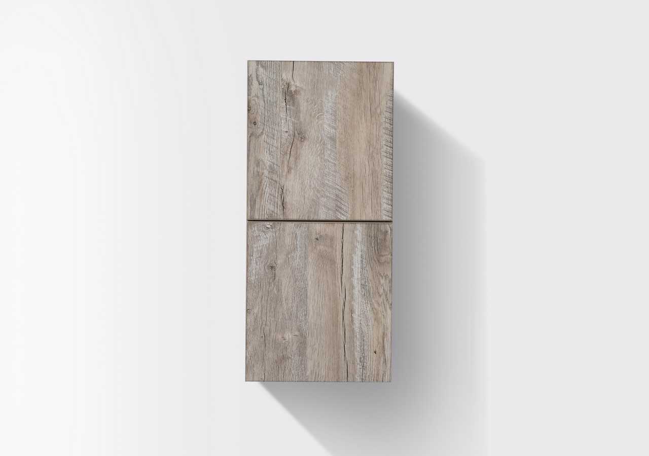 Bliss 12ā³ Wide by 28ā³ High Linen Side Cabinet With Two Doors in Walnut Finish