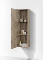 Bliss 18″ Wide by 59″ High Linen Side Cabinet With Three Doors in Nature Wood Finish