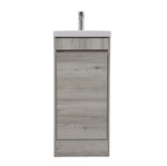 Tesoro 16" Powder Room Bathroom Vanity With Single Sink Top
