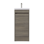 Tesoro 16" Powder Room Bathroom Vanity With Single Sink Top
