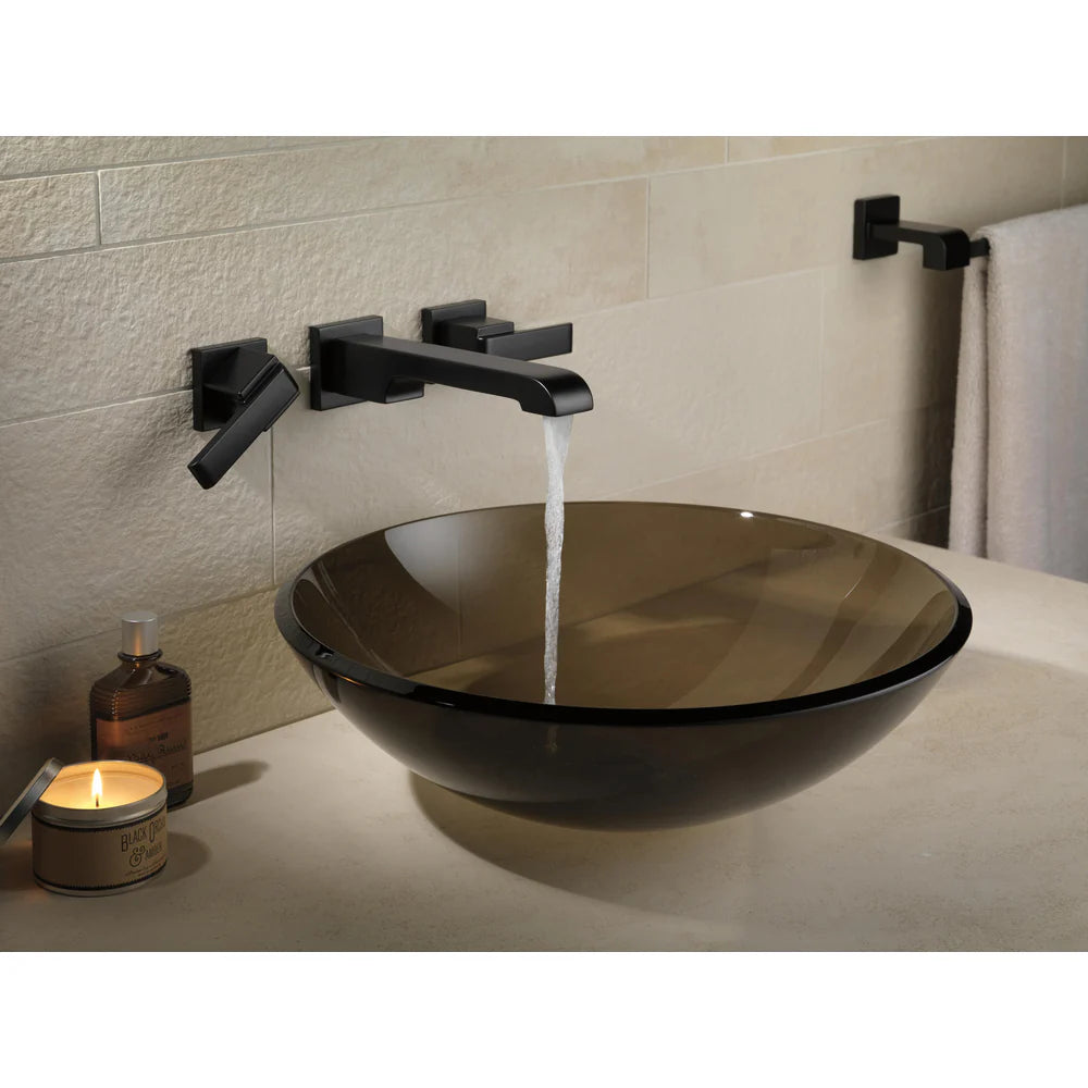 Delta Ara Two Handle Wall Mount Bathroom Faucet Trim