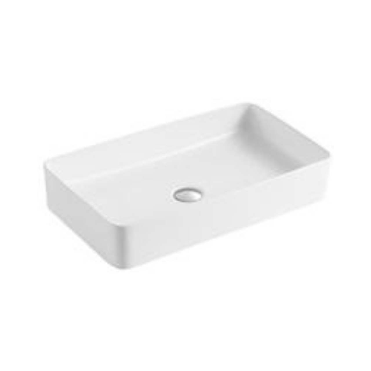 Futilo 24" x 14" White Rectangle Vessel Sink