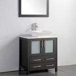 Vanity Art - Bristol 36" Single Vessel Sink Bathroom Vanity Set with Sink and Mirror