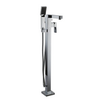 Chrome Polished Square Free Standing Bath Tub Faucet