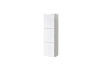 Bliss 18″ Wide by 59″ High Linen Side Cabinet With Three Doors in Gloss White Finish
