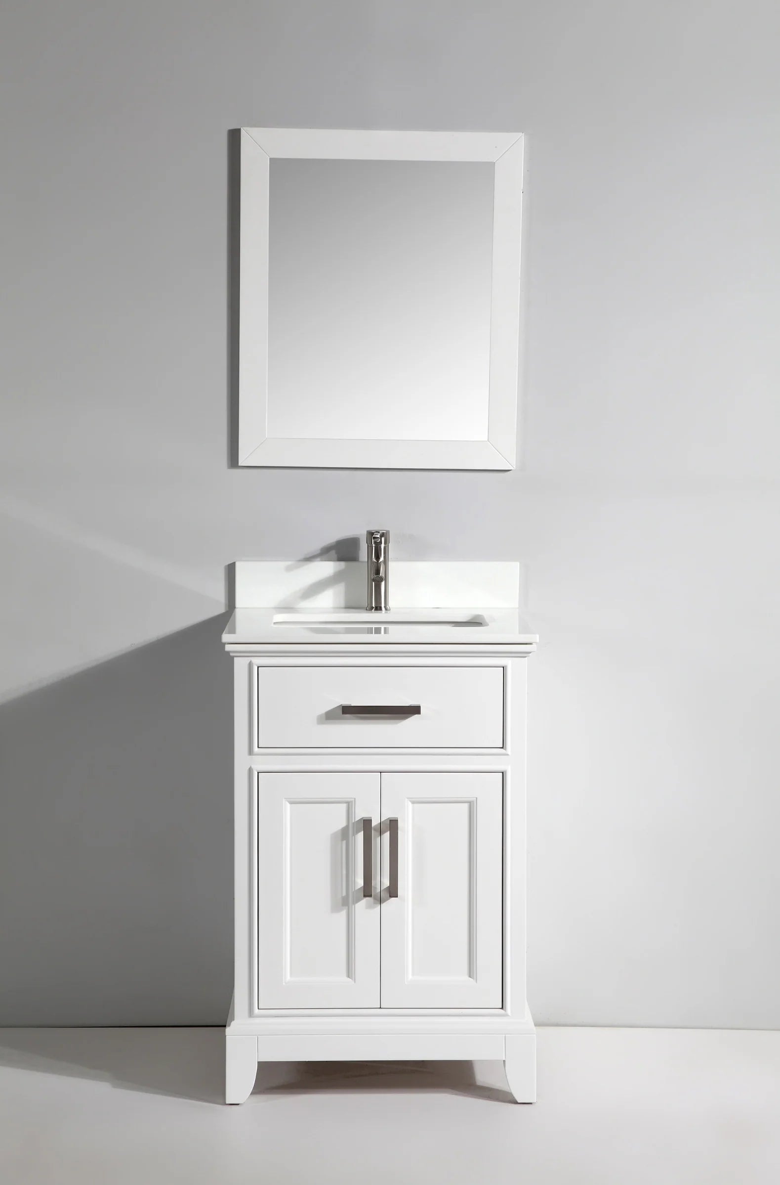 Vanity Art - Noble 24" Single Sink Bathroom Vanity Set with Sink and Mirror