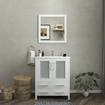 Westmount 30" Single Sink Bathroom Vanity Set with Sink and Mirror (Ceramic Top)