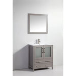 Westmount 30" Single Sink Bathroom Vanity Set with Sink and Mirror (Ceramic Top)