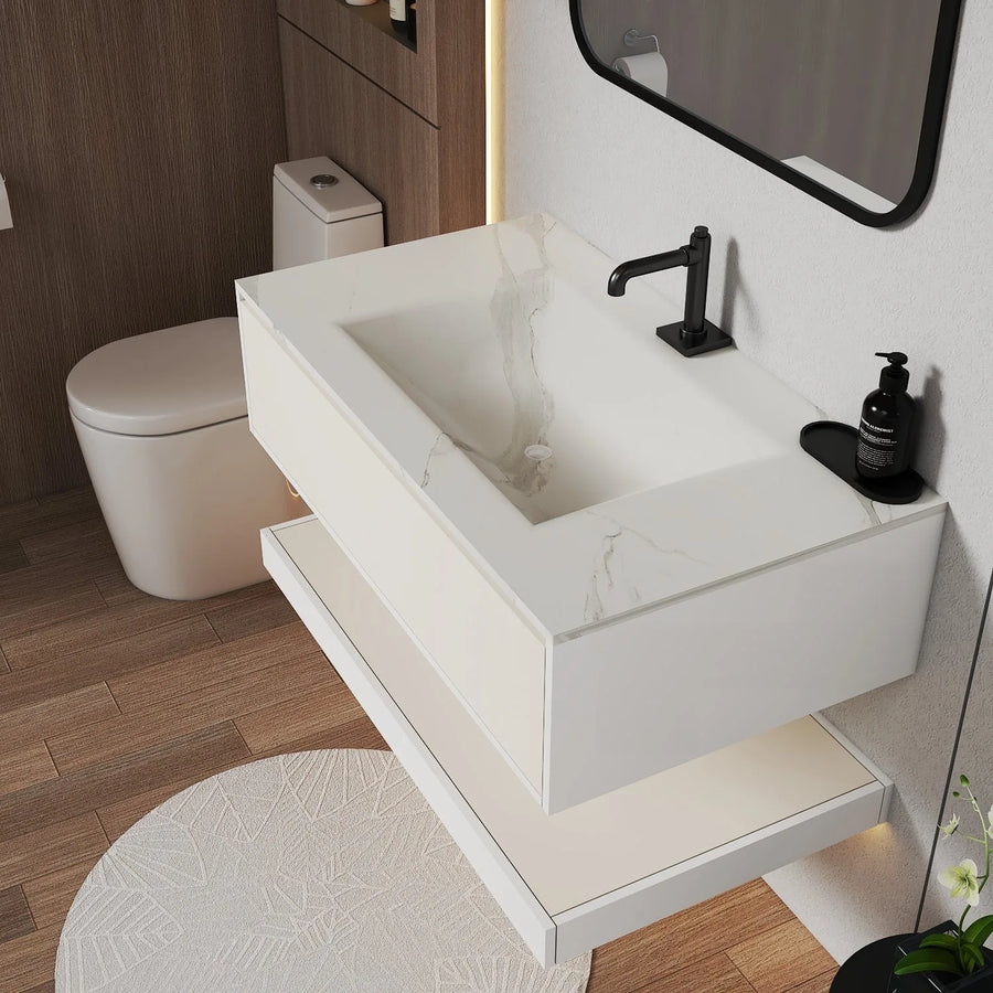 Aventino basin and stone surface — clean finish