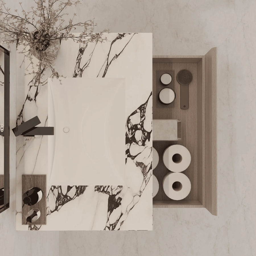 Aventino basin and stone surface — clean finish
