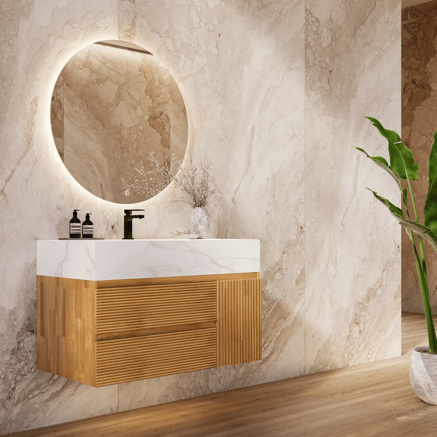 Aventino sintered-stone top — close-up of countertop surface