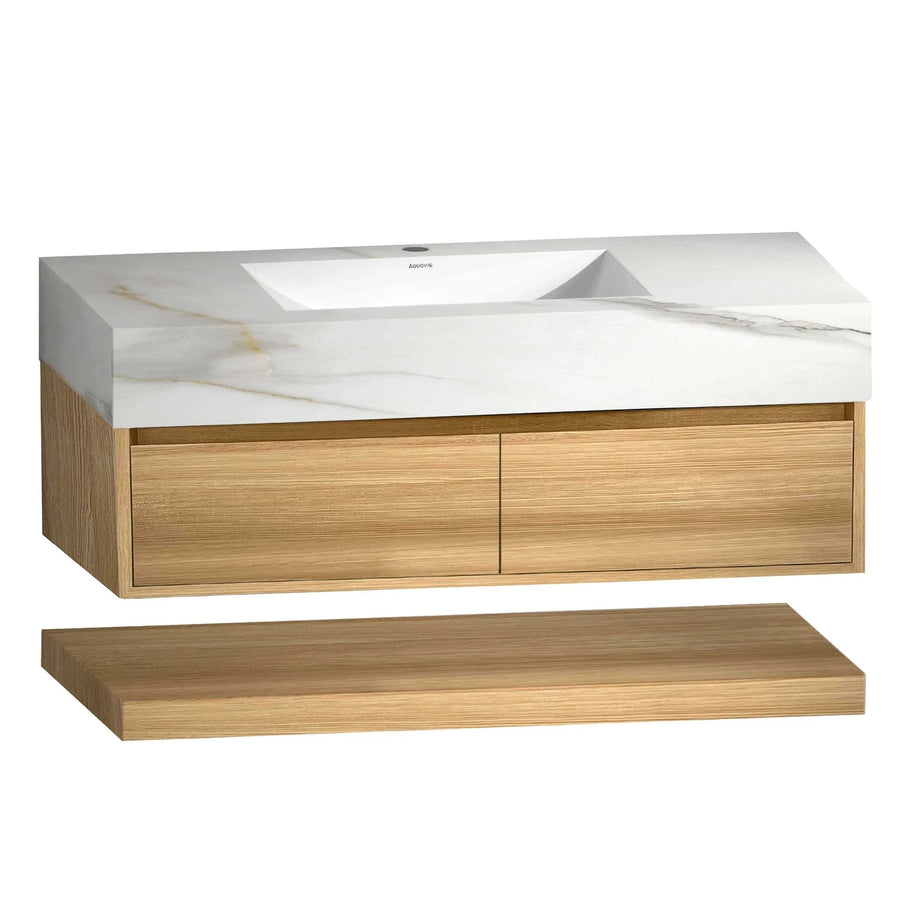 Aventino vanity in bathroom setting — dimensional context