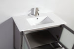 Vanity Art - Westmount 72" Double Sink Bathroom Vanity Set with Sink and Mirrors - 1 Side Cabinet