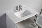 Vanity Art - Westmount 54" Single Sink Bathroom Vanity Set with Sink and Mirror - 2 Side Cabinets