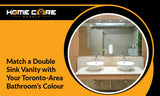 How to Match a Double Sink Vanity with Your Toronto-Area Bathroom’s Colour Scheme